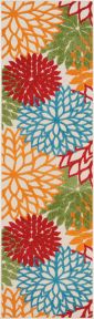 Aloha ALH05 Green Outdoor Rug, 2'3" x 8' 