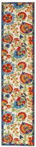 Aloha ALH17 Multicolor Outdoor Rug, 2'3" x 10' 