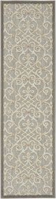 Aloha ALH21 Natural Outdoor Rug, 2'3" x 10' 