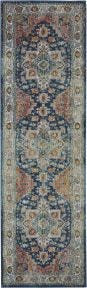 Ankara Global ANR11 Blue/Multicolor Rug, 2' x 6'