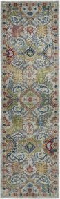 Ankara Global ANR12 Grey/Multicolor Rug, 2' x 6'