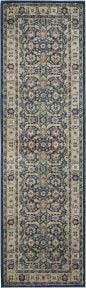 Ankara Global ANR13 Navy/Multicolor Rug, 2' x 6'