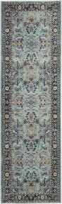 Ankara Global ANR14 Teal/Multicolor Rug, 2' x 6'