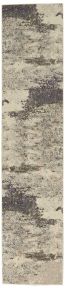 Celestial CES02 Ivory/Grey Rug, 2' x 6'