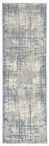 Calvin Klein Rush CK950 Ivory/Blue Rug, 2'3" x 7'3"