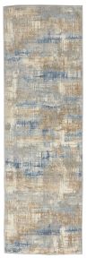 Calvin Klein Rush CK951 Blue/Beige Rug, 2'3" x 7'3"