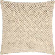 COUTURE NAT HIDE PD280 WHITE 20" x 20" THROW PILLOW