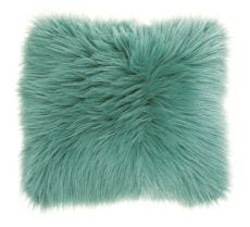 FUR FL101 CELADON 22" x 22" THROW PILLOW