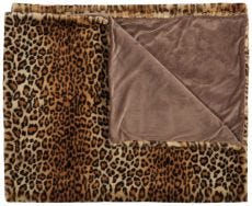 FUR FL102 BROWN 50" x 60" THROW BLANKET