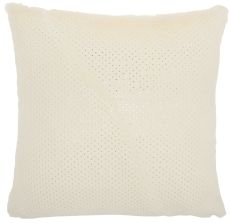 FUR VV021 IVORY 22" x 22" THROW PILLOW