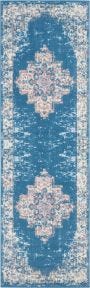 Grafix GRF14 Blue Rug, 2'2" x 7'6"