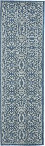 Jubilant JUB06 Ivory/Blue Rug, 2'3" x 7'3"