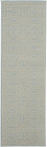 Jubilant JUB06 Ivory/Light Blue Rug, 2'3" x 7'3"