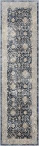 kathy ireland&#174; Home Malta MAI07 Navy Rug, 2'2" x 7'7"