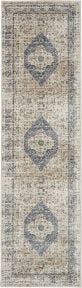 kathy ireland&#174; Home Malta MAI11 Ivory/Blue Rug 2'2" x 7'7"