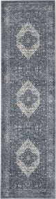 kathy ireland&#174; Home Malta MAI11 Navy Rug, 2'2" x 7'7"