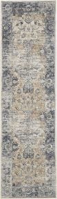 kathy ireland&#174; Home Malta MAI13 Blue/Ivory Rug, 2'2" x 7'7"