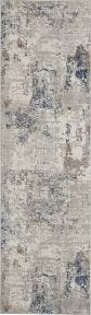 kathy ireland&#174; Home Royal Terrace KI42 White Blue Rug, 2'2" x 7'6"