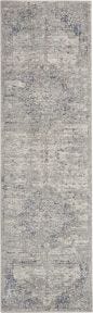 kathy ireland&#174; Home Royal Terrace KI44 Beige Blue Rug, 2'2" x 7'6"