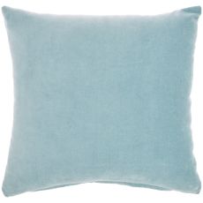 LIFE STYLES SS900 AQUA COTTON VELVET 16" x 16" THROW PILLOW