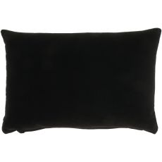 LIFE STYLES SS900 BLACK COTTON VELVET 14" X 20" THROW PILLOW