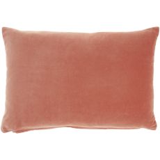 LIFE STYLES SS900 BLUSH COTTON VELVET 14" X 20" THROW PILLOW