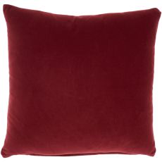 LIFE STYLES SS900 RED COTTON VELVET 20" X 20" THROW PILLOW