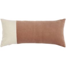 LIFE STYLES VJ225 BLUSH 14" X 32" THROW PILLOW