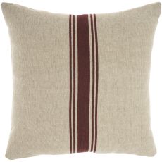 LIFE STYLES VJ241 MAROON NATURAL 20" X 20" THROW PILLOW