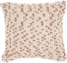 OUTDOOR PILLOWS IH013 CORAL 18" x 18" THROW PILLOW