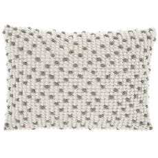 OUTDOOR PILLOW IH013 GREY 14" X 20" THROW PILLOW