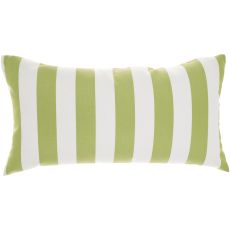 OUTDOOR PILLOW L0388 GREEN 12" X 22" THROW PILLOW