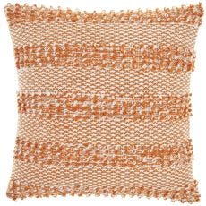 OUTDOOR PILLOW VJ108 ORANGE 18" X 18" THROW PILLOW