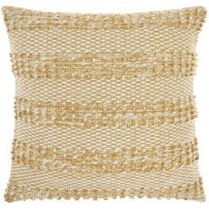 OUTDOOR PILLOW VJ108 YELLOW 18" X 18" THROW PILLOW