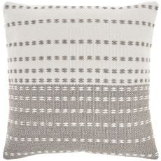 OUTDOOR PILLOW VJ109 GREY 18" X 18" THROW PILLOW