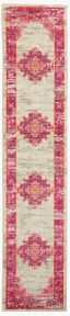 Passion PSN03 Ivory/Fuchsia Rug 2'2" x 10'