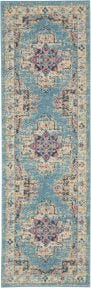 Passion PSN03 Light Blue Rug 1'10" x 6'