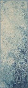 Passion PSN10 Navy/Light Blue Rug 1'10" x 6'