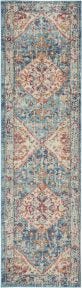 Passion PSN23 Ivory/Light Blue Rug 2'2" x 7'6"