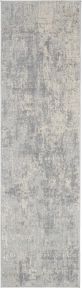 Rustic Textures RUS01 Ivory/Silver Rug 2'2" x 7'6"