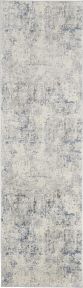 Rustic Textures RUS07 Ivory/Grey-Blue Rug 2'2" x 7'6"