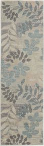 Tranquil TRA01 Ivory/Light Blue Rug 2'3" x 7'3"