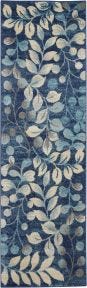 Tranquil TRA03 Navy Rug 2'3" x 7'3"