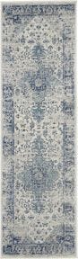 Tranquil TRA06 Ivory/Light Blue Rug 2'3" x 7'3"