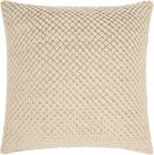 COUTURE NAT HIDE PD280 WHITE 20" x 20" THROW PILLOW