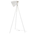 57" HAF02 WHITE METAL FLOOR LAMP