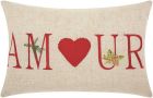HOME FOR THE HOLIDAY L1611 NATURAL 12" x 18" THROW PILLOW