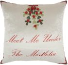 HOME FOR THE HOLIDAY L8529 MULTICOLOR 18" x 18" THROW PILLOW