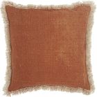 LIFE STYLES AS301 CLAY 18" x 18" THROW PILLOW