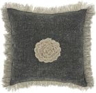 LIFE STYLES GT060 CHARCOAL 16" x 16" THROW PILLOW